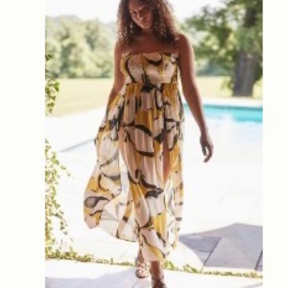 NWT Anthropologie Strapless Cover Up Dress